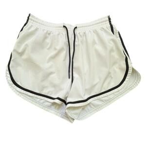 Gilly Hicks 3” Athletic Shorts in White with Black Accents